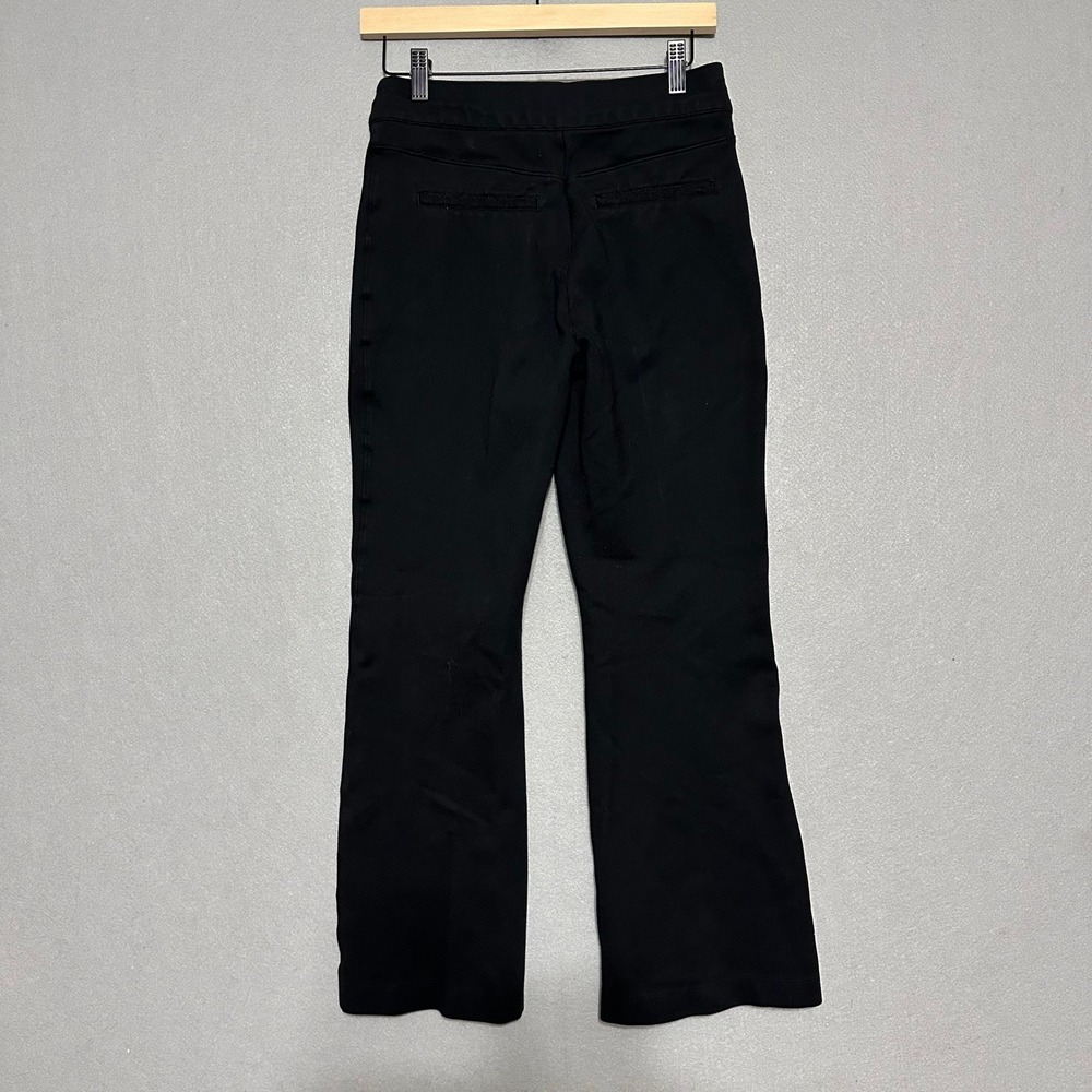Spanx The Perfect Pant Black Flare Front Seam Ponte Trousers Womens Medium M - Picture 2 of 7